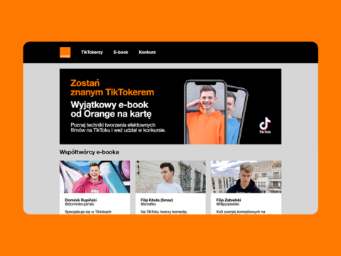 Orange landing page & ads